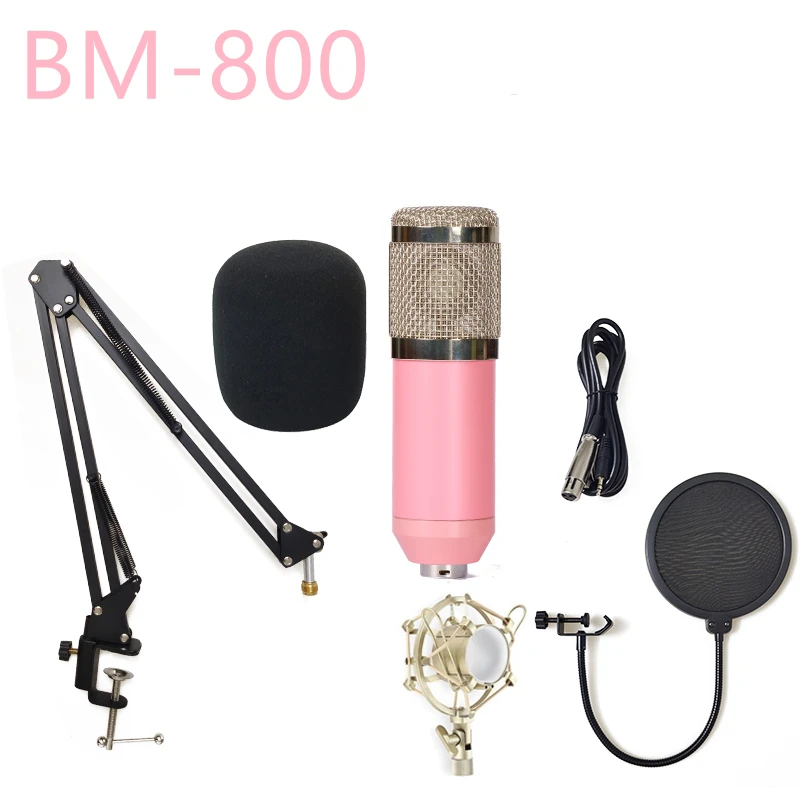 

BM 800 karaoke microphone BM800 studio condenser mikrofon bm-800 For KTV Radio Braodcasting Singing Recording computer