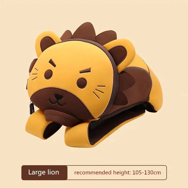 L lion Рюкзак NOHOO с 3D рисунком, Детская сумка для девочек и мальчиков, школьные сумки mochila escolar, милые водонепроницаемые Рюкзаки для детского сада - Цвет: L lion