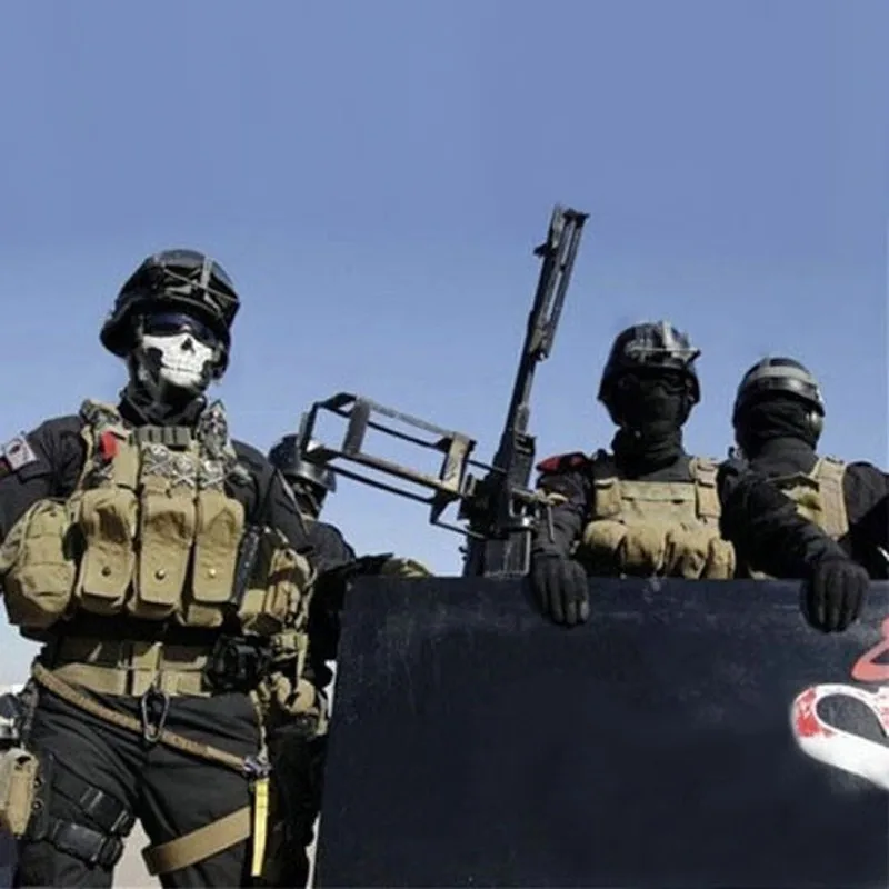 Балаклава мотоциклетная CS Ghost Skull Hood маска на все лицо лыжный спортивный шлем снуд