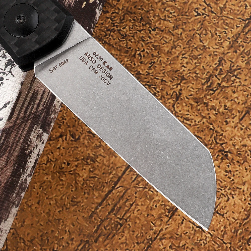 Складной нож ZT 0230 карманный складной из углеродного волокна с ручкой Mark 20CV для