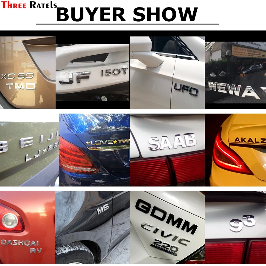 25 мм 3D Стайлинг автомобиля Металл серебристый/черный DIY дуга буквы хромированный