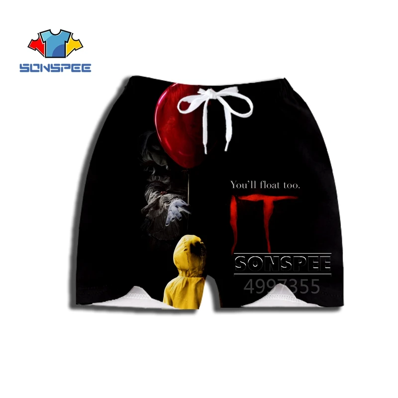 SONSPEE Stephen King's It clown Harajuku/футболка с 3d принтом для мальчиков и девочек-подростков/толстовки/шорты Детская одежда X211 - Цвет: 5