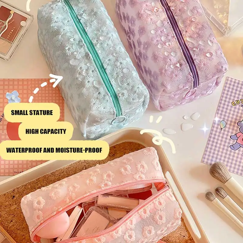 

W&G Saving Space Desktop Cosmetic Bag Storage Case With Drawer Makeup Item Pens Desk Organize Bag Plastic Holder Organizers