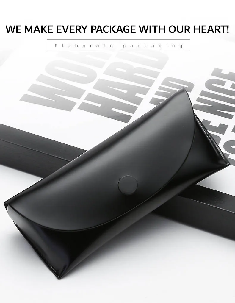 Футляр для очков высшего качества оптовая продажа модный футляр с застежкой