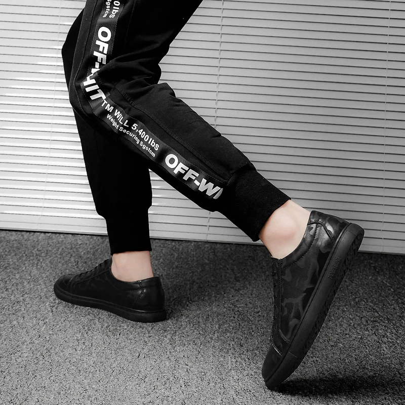 Мужская обувь для отдыха Сезон весна-осень Обувь из натуральной кожи мужчин