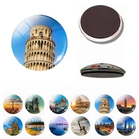 world famous attractionsfridge magnet home decoration glass dome message board stickers american statue of liberty eiffel tower