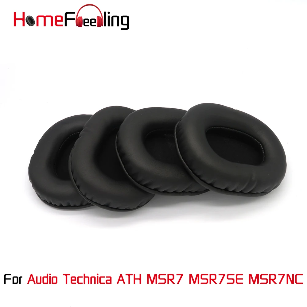

Амбушюры Homefeeling для Audio Technica ATH MSR7 MSR7SE MSR7NC, круглые универсальные амбушюры Leahter, запасные части, амбушюры