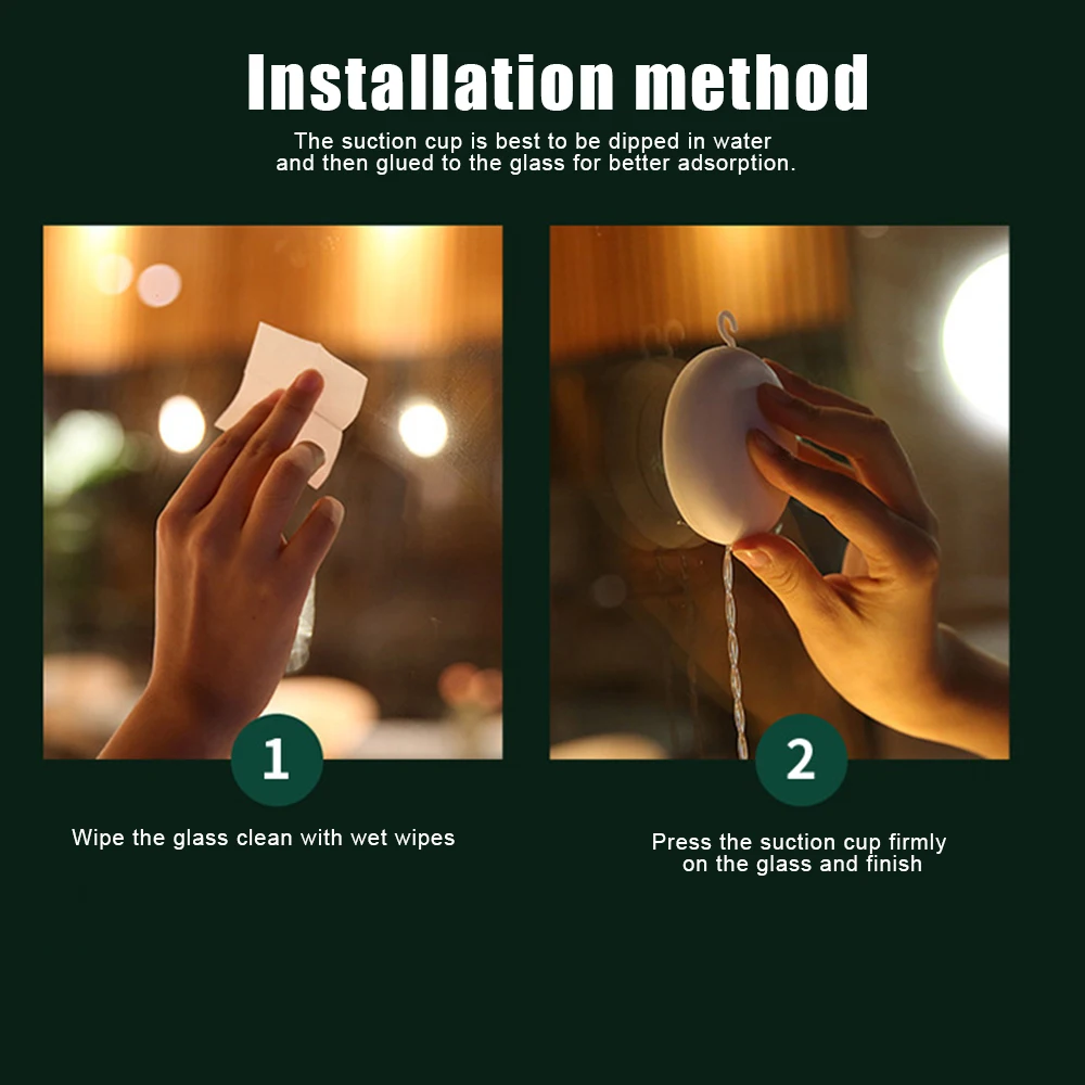 

Christmas Decorative LED Lights With Sucker Xmas Tree Santa Bell Snowman Star Elk Battery Power Lights Home Wall Window Decor