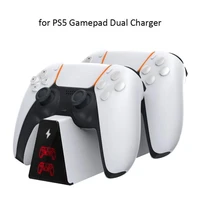 dual fast charger for ps5 wireless controller type c fast charging cradle dock station for sony playstation5 gamepad charger