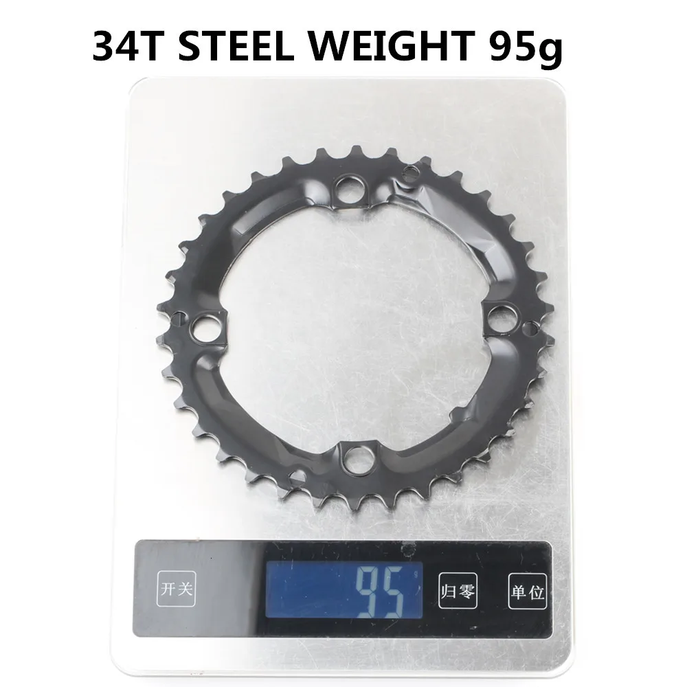 Круглая цепь MTB горный велосипед 104BCD 22T 24T 32T 34T 38T 42T 44T шатуны стали алюминиевый сплав зубная пластина запчасти