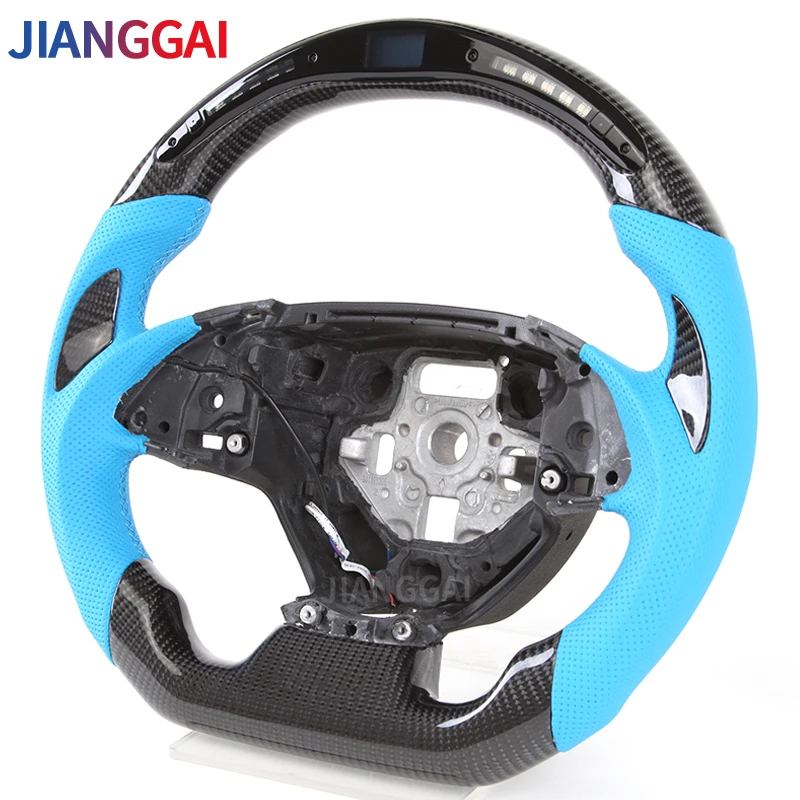 Настраиваемый комплект рулевого колеса гоночного типа с углеродным волокном и светодиодным дисплеем для Chevrolet Corvette C7 Chevy Camaro ss 2014-2018.