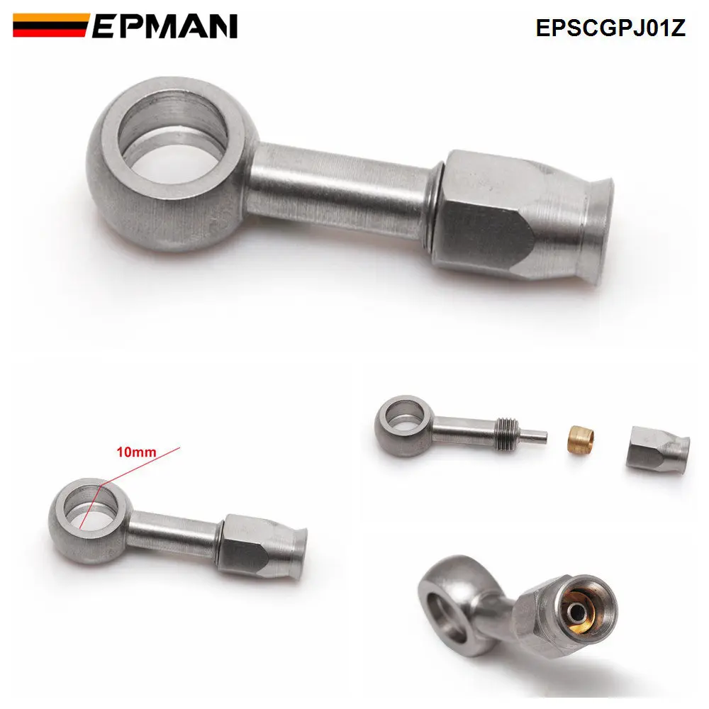 EPMAN 1 шт. AN 3 шланг из нержавеющей стали прямой тормоз поворотный фитинги для