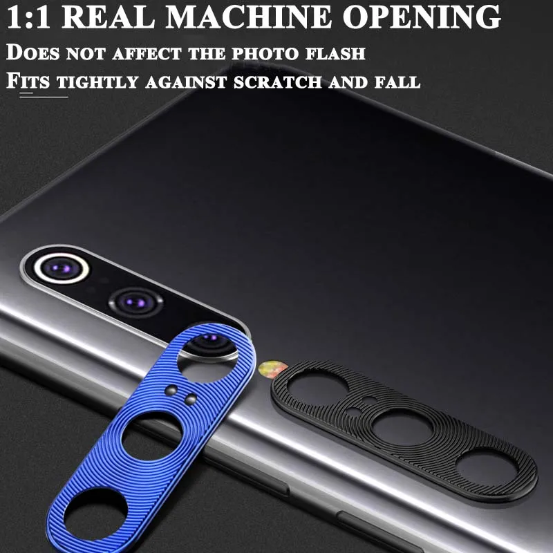 Case For Xiaomi Redmi Note 7 K20 Pro Mi 9T 9 8 SE A2 A3 Lite Mix 3 CC9 CC9e Camera Lens Protective Metal Ring Back Coque Cover |