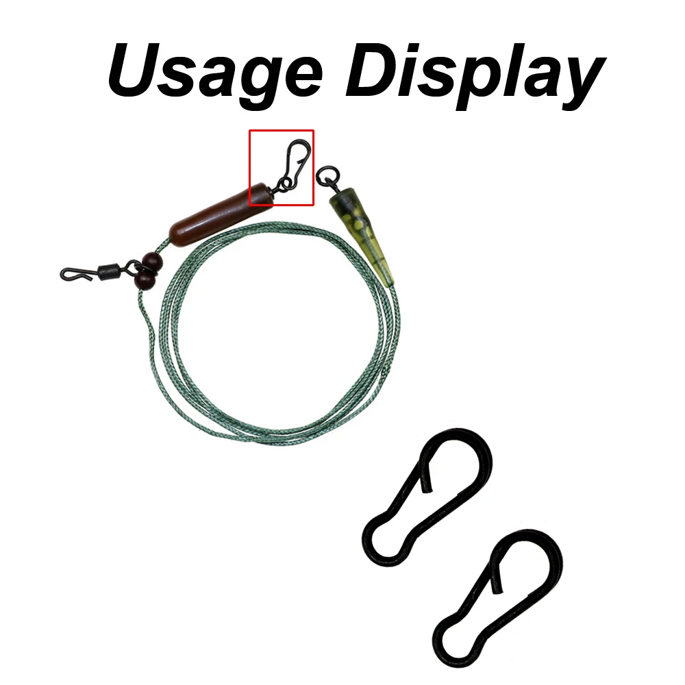 30 шт. карп рыболовные принадлежности быстрый изменение зажим Матовый Черный