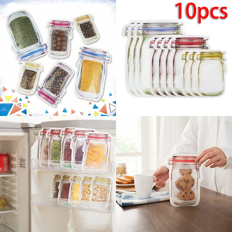 

Snack Storage Bags Food Saver Holder Container Reusable Space saving Set