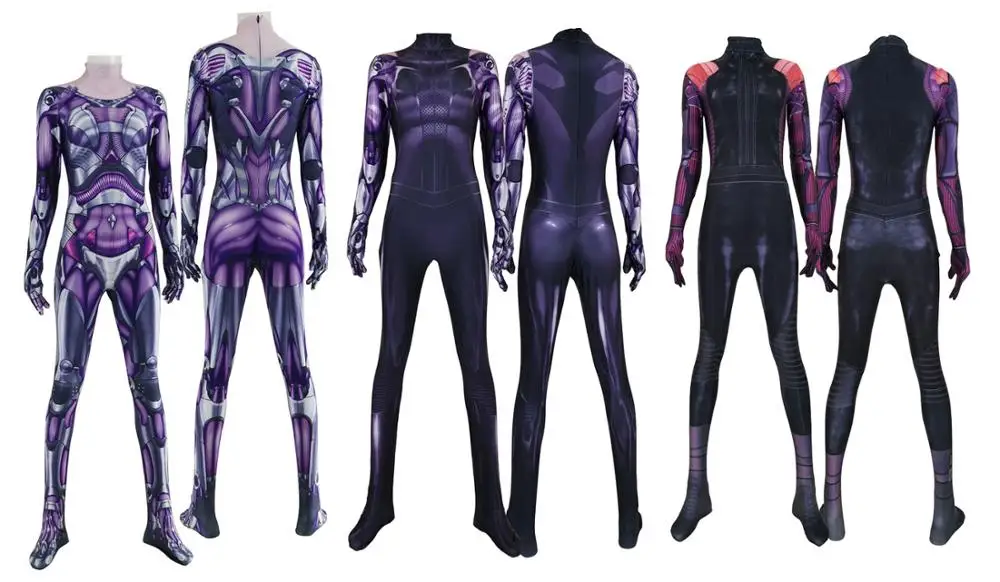 Костюм для косплея Алита: Боевой ангел роза Салазар костюмы Zentai боди костюм