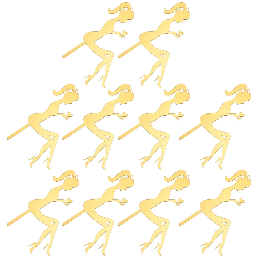 

10pcs Cake Ornament Cake Insert Cake Plug-in Cake Topper for Birthday Party