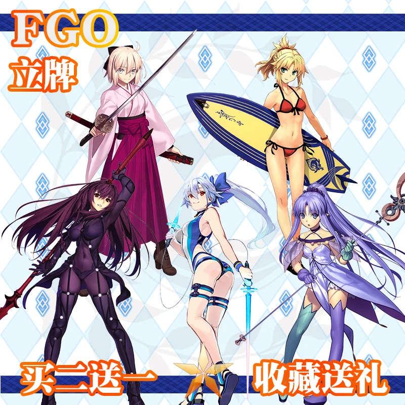 Аниме FGO Fate/большой заказ Okita Souji Scathach Tomoe Gozen фигурка на акриловой подставке модель