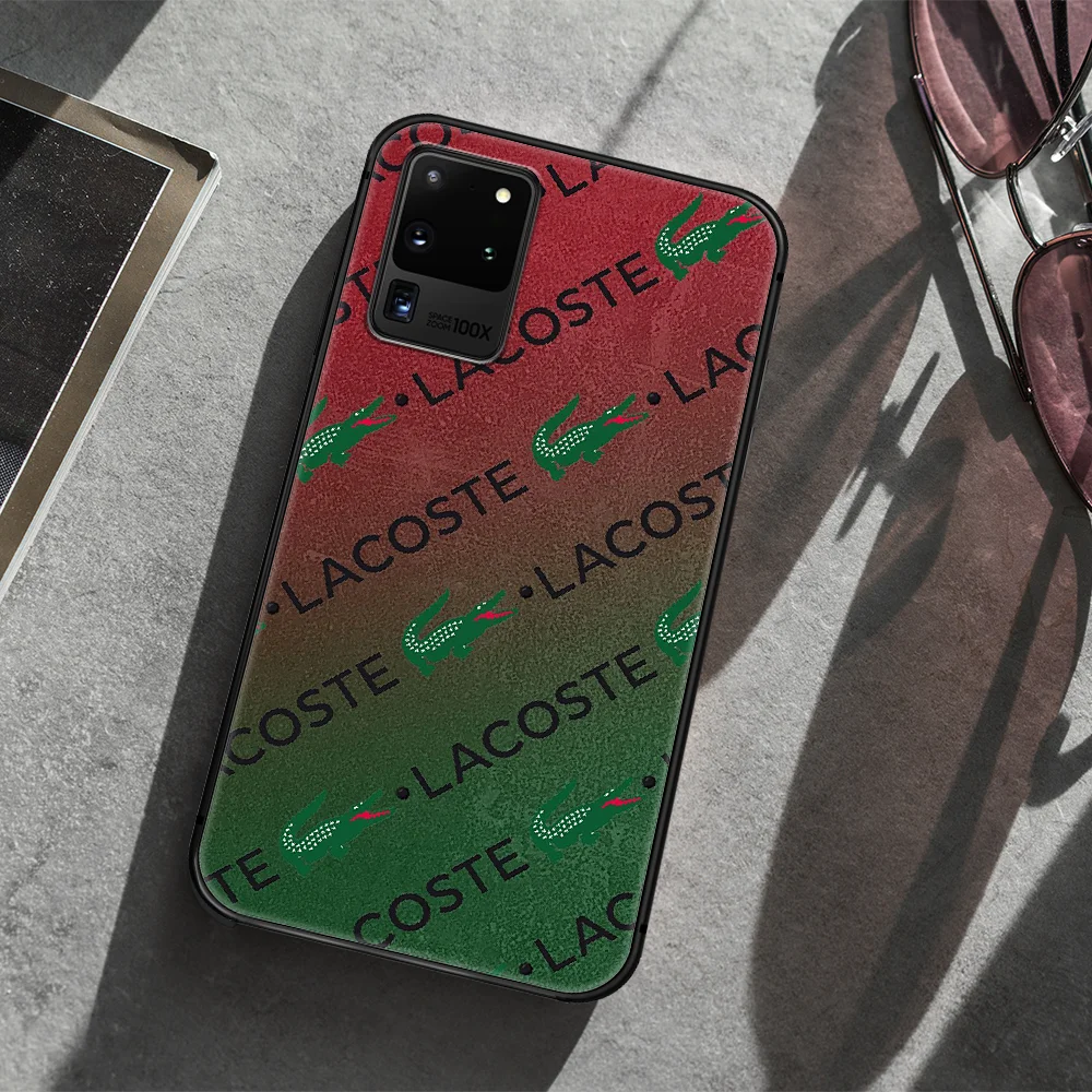 

LACOETE French luxury brand Phone Case Cover Hull For Samsung Galaxy S 7 8 9 10 e 20 FE edge uitra plus Note 9 10 20 black Cell