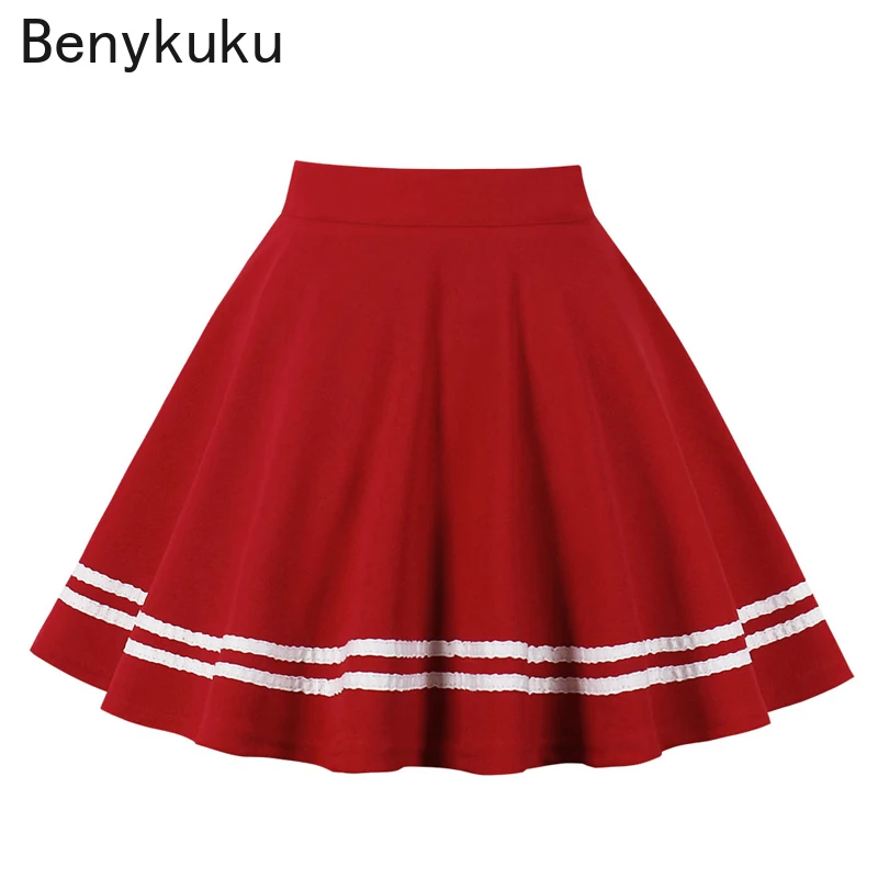 Юбка Женская теннисная трапециевидная с завышенной талией повседневная