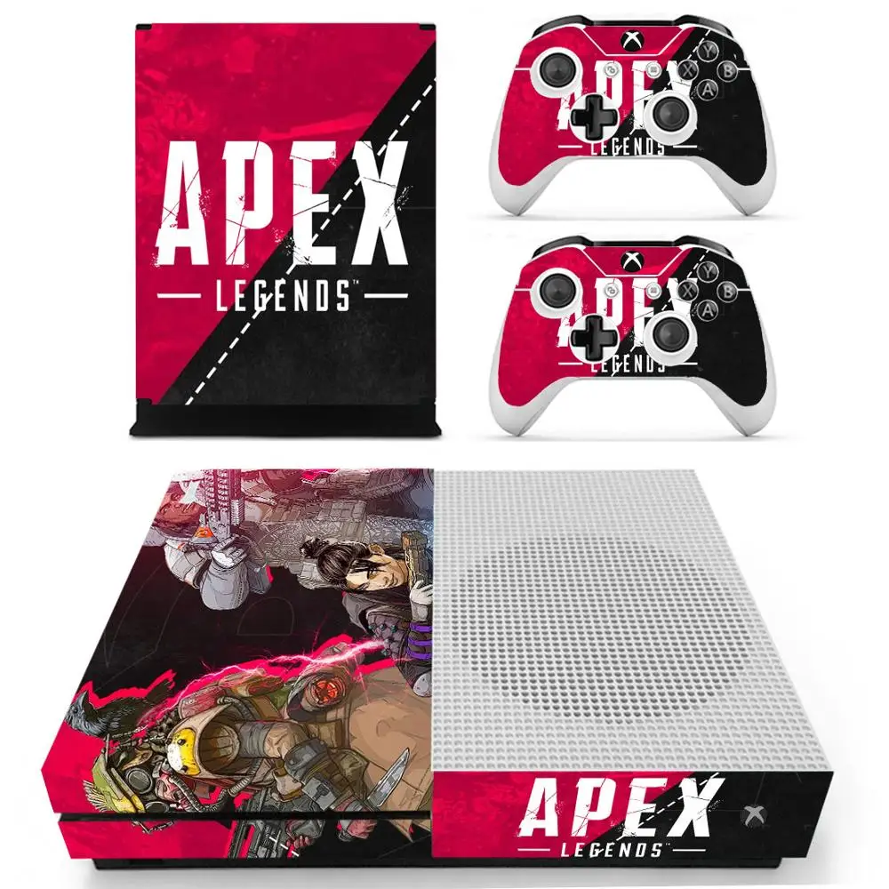 Для Xbox One S Наклейка s Apex legends виниловые наклейки для кожи Pegatina one тонкая консоль и