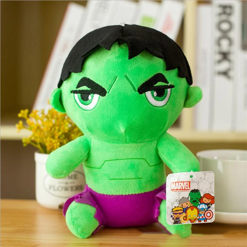 25cm The Avengers 4 Plush Toys Iron Man Deadpool Thanos Spiderman Stuffed Plush Toys Super Hero Doll Soft Toy