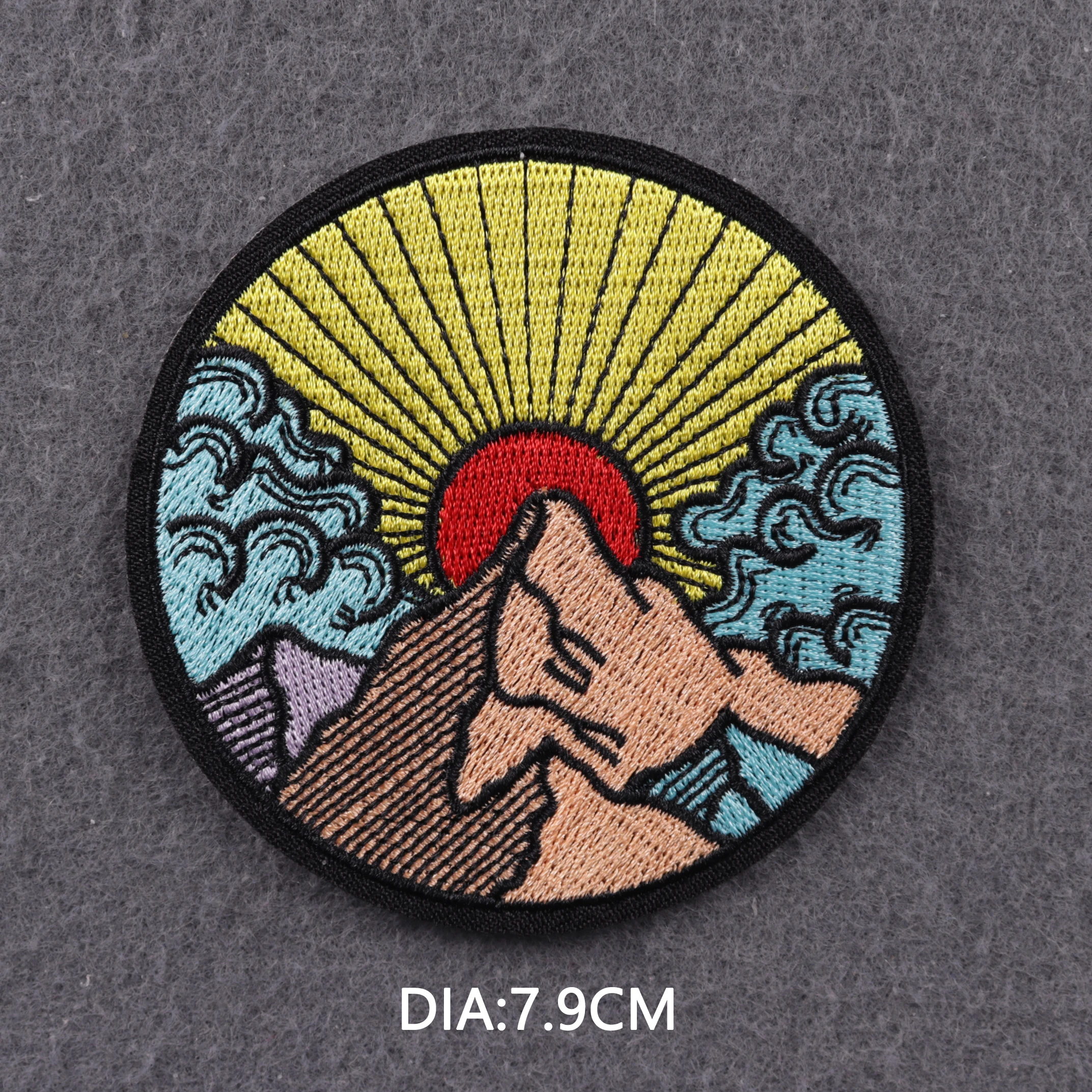 Нашивки с вышивкой Ван Гога вышивка помощью утюга аппликация для куртки полосы