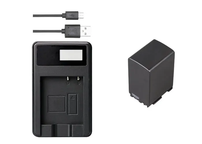 Аккумулятор и зарядное устройство для USB-порта фотокамеры Canon VIXIA HF S21 XA10 HF100E HG20 HG21