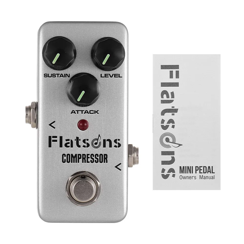 

Flatsons COMPRESSOR Mini Compress Guitar Effect Pedal Full Metal Shell True Bypass guitar effects accessories