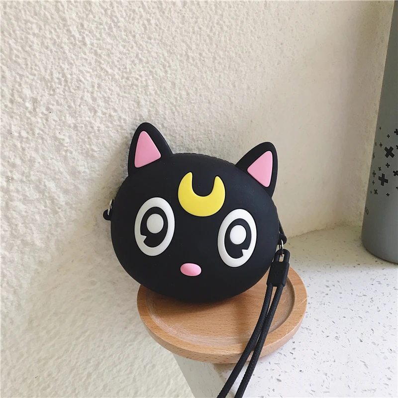 Оригинальный кошелек Q ся для монет Kawaii Dib Женский девушек силиконовая сумка