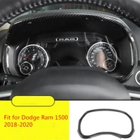 car interior dashboard meter frame decal sticker carbon fiber abs fit for dodge ram 1500 2018 2020 car styling