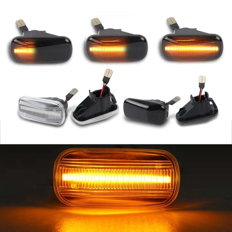 Black Dynamic Led Side Marker Turn Signal Light Lamp for Honda Accord Coupe Civic EG3 S2000 AP1 Integra Type-R NSX NA1 Repe | Автомобили и