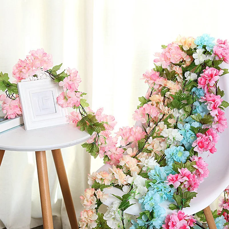 Женская подвесная ротанговая гирлянда венок цветочный виноградный лист для