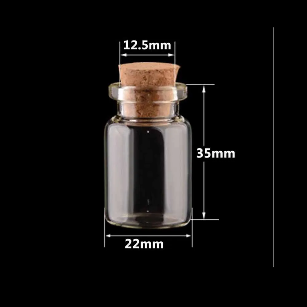 Желая бутылка стеклянная дрифтерная банки для украшения DIY контейнеры Мини