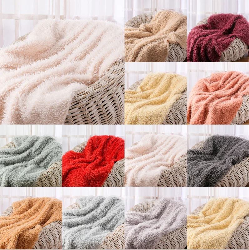 Желтый белый утолщенный длинный кудри из овчины супер Мягкая Искусственная