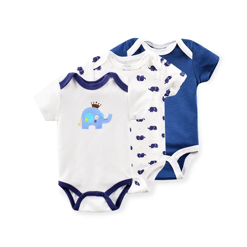 Комбинезон для новорожденных, комбинезон, хлопок, лето, Roupas de bebe, обезьяна, собака, печать, детская одежда, Комбинезон Девочки младенца, 6 шт, 3 шт./лот