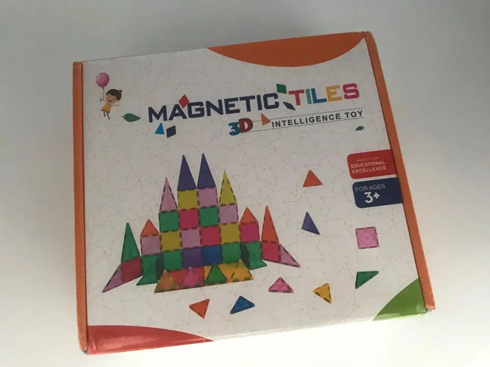 Лидер продаж 2020 Новые магнитные плитки большой размер строительные блоки наборы