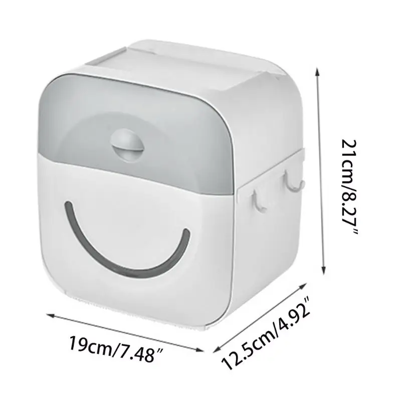 

Waterproof Toilet Roll Paper Holder Wall Mounted Tissue Case Towel Storage Box