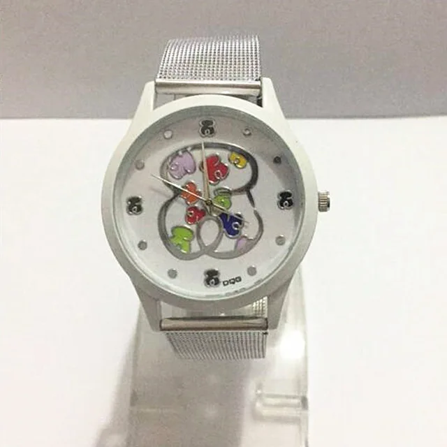 Reloj mujer новинка 2020 роскошные Брендовые Часы с медведем женские модные кварцевые