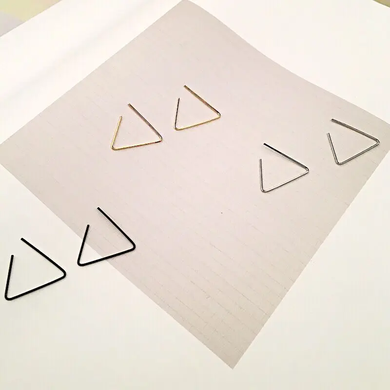 Новые серьги модные простые гвоздики индивидуальный тренд три способа ношения