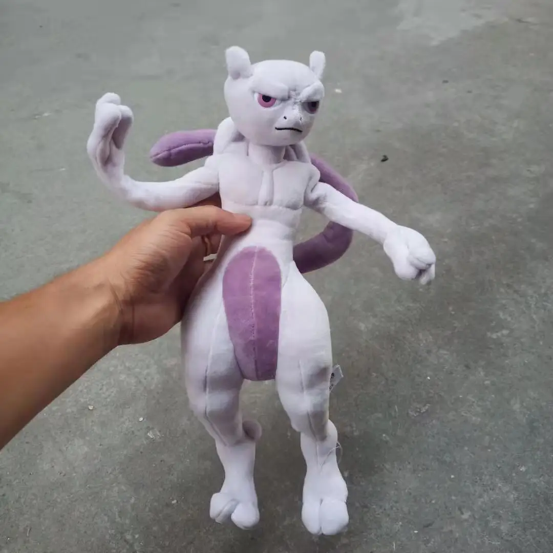 30 см Новая аниме игрушка плюшевая Милая Mewtwo с скелетом мягкая положительная