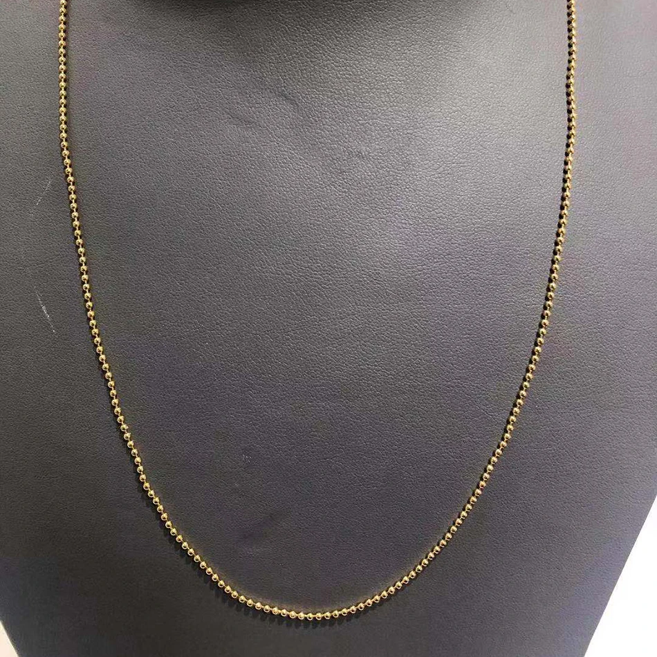 

ALLNOEL Vogue Gold Plated 925 Silver Bar Lariat Necklace For Women Adjustable O T Buckle Choker Ball Chain Necklace 450mm Long