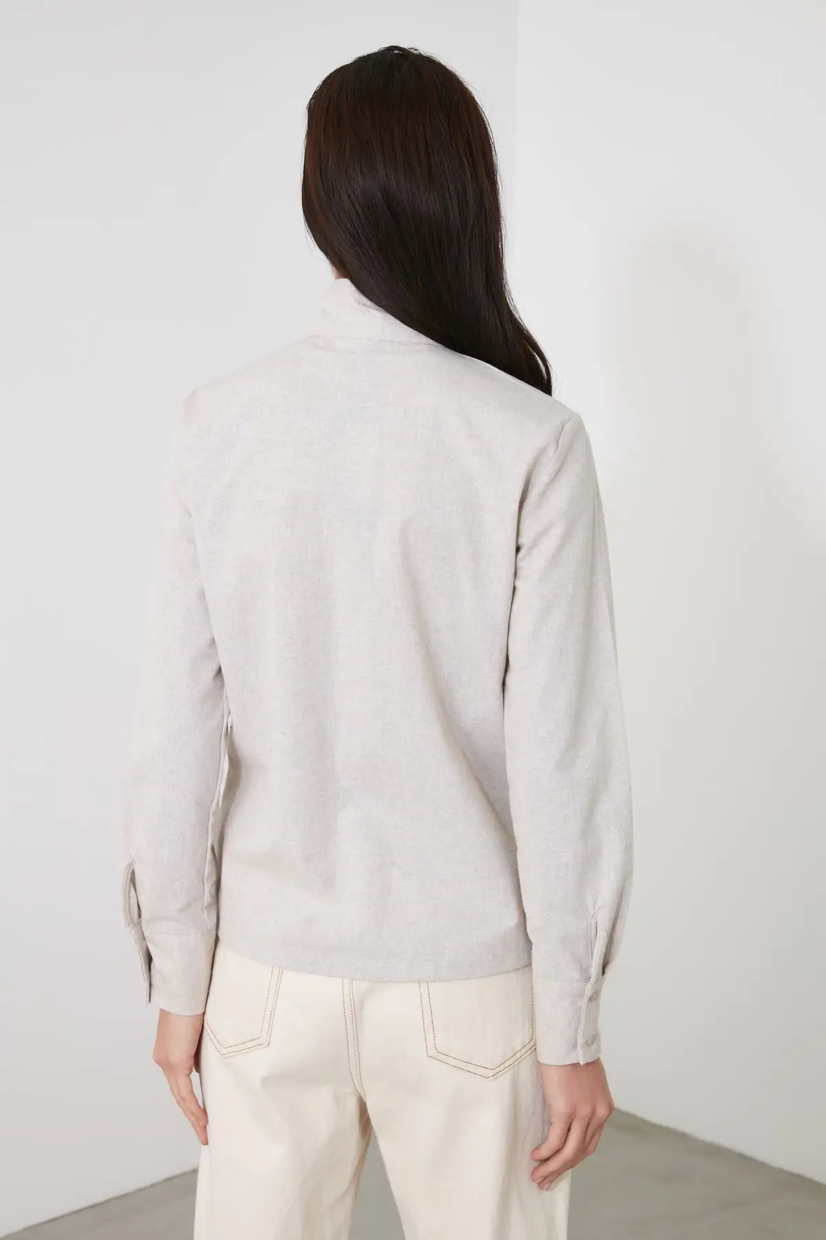

Trendyol Upright Collar Shirt TWOAW21GO1111