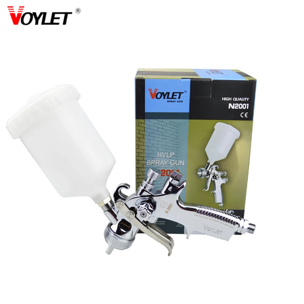 Voylet New 2001 1.3/1.7MM Nozzle 600ML HVLP and Water Paint 2 In 1 Spray Gun Auto Paint Gun for Car Airbrush Repair Tool