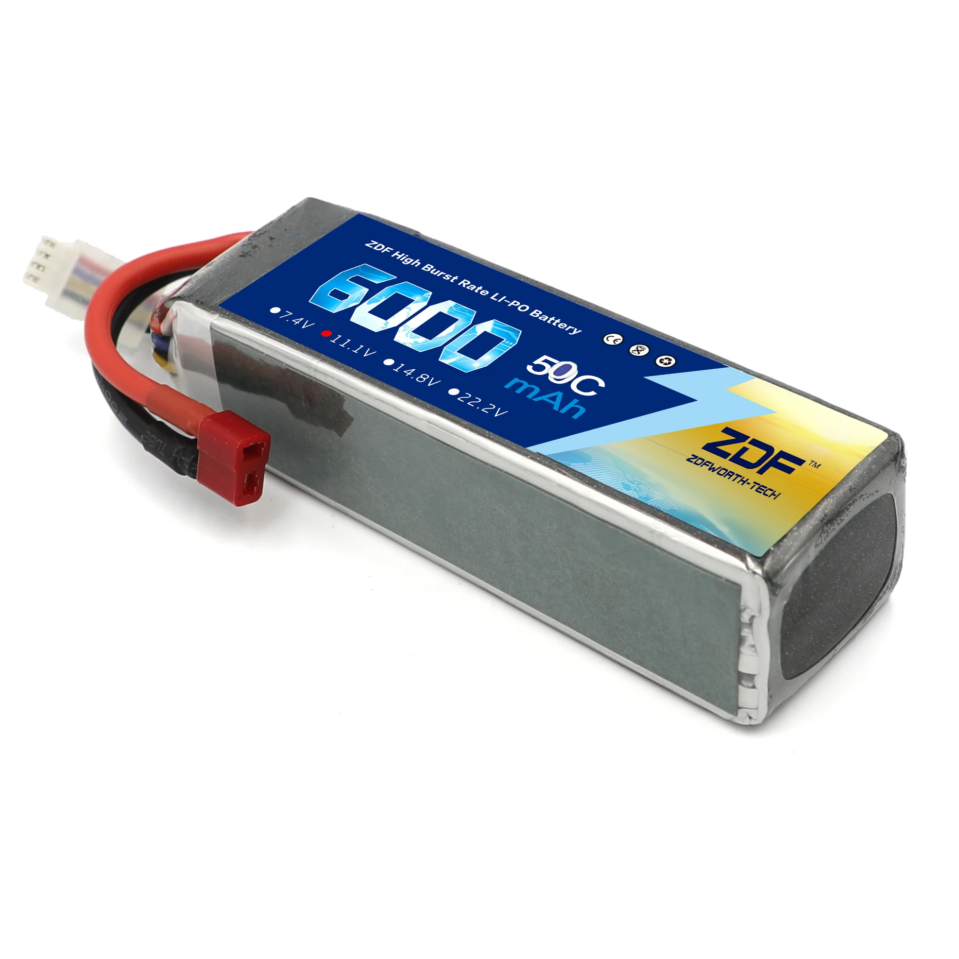 zdf 2 шт 3s 6000 мач 111 в 50c lipo аккумулятор дл