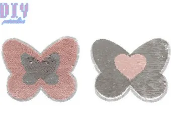 F Двусторонние покрытые блестками нашивки с Микки Маусом для одежды DIY пальто свитер с вышивкой блестка аппликация - Цвет: F