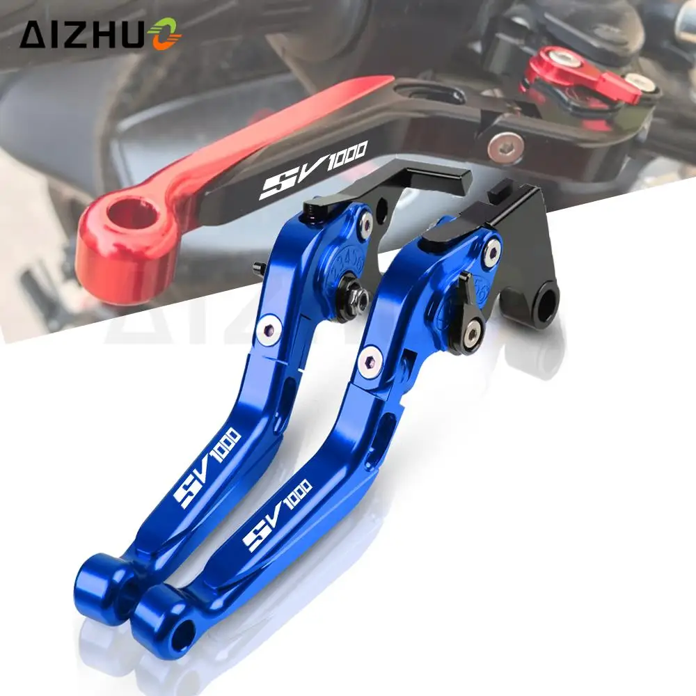 

Motorcycle accessories Folding Extendable brake clutch levers For SUZUKI SV1000 SV 1000S 2003 2004 2005 2006 2007 SV1000 SV 1000
