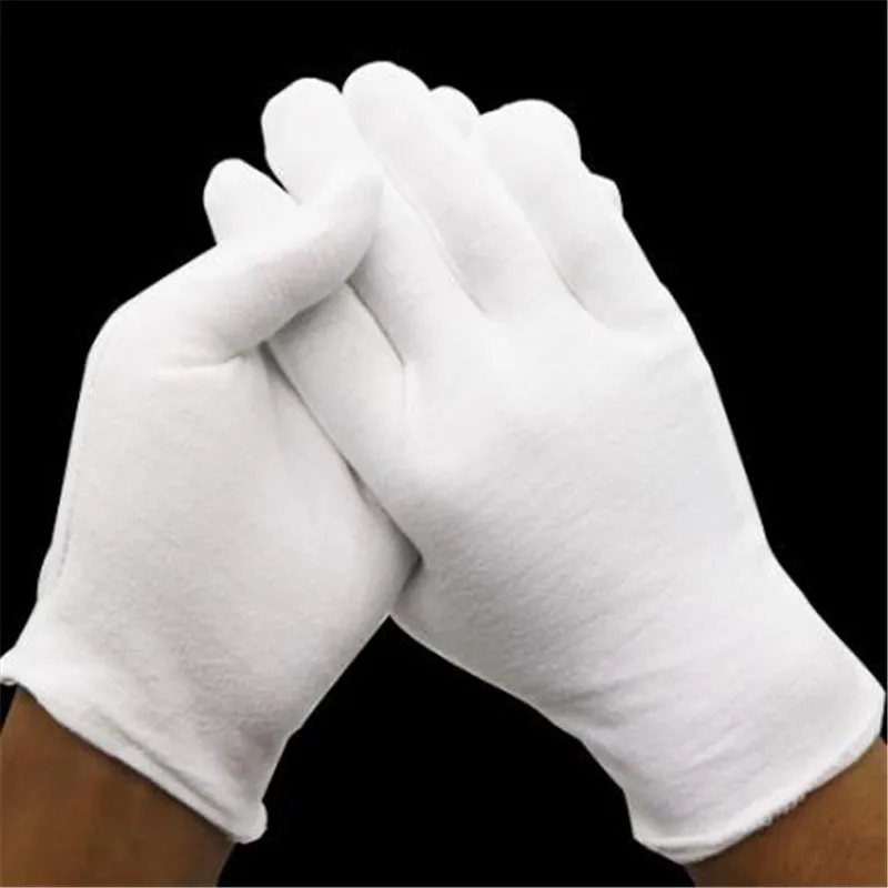 

1 pair, white gloves for labor insurance, thick cotton, medium and thick etiquette, Wenwan, thin cotton, quality gloves