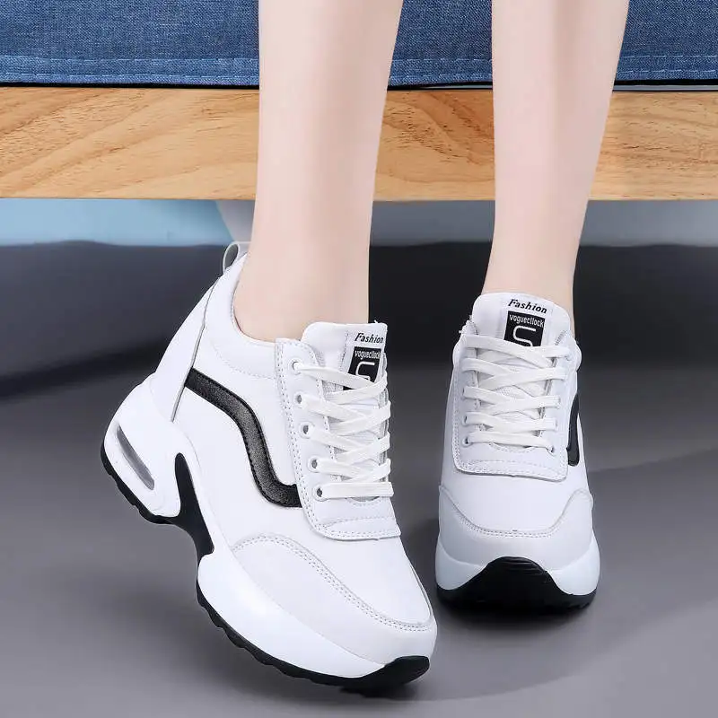 

Walking Women's Summer Sports Shoes Girl Chunky Sneakers Leather Waterproof Ladies Sport Walking Shoes Ladies Running Shoes 95G