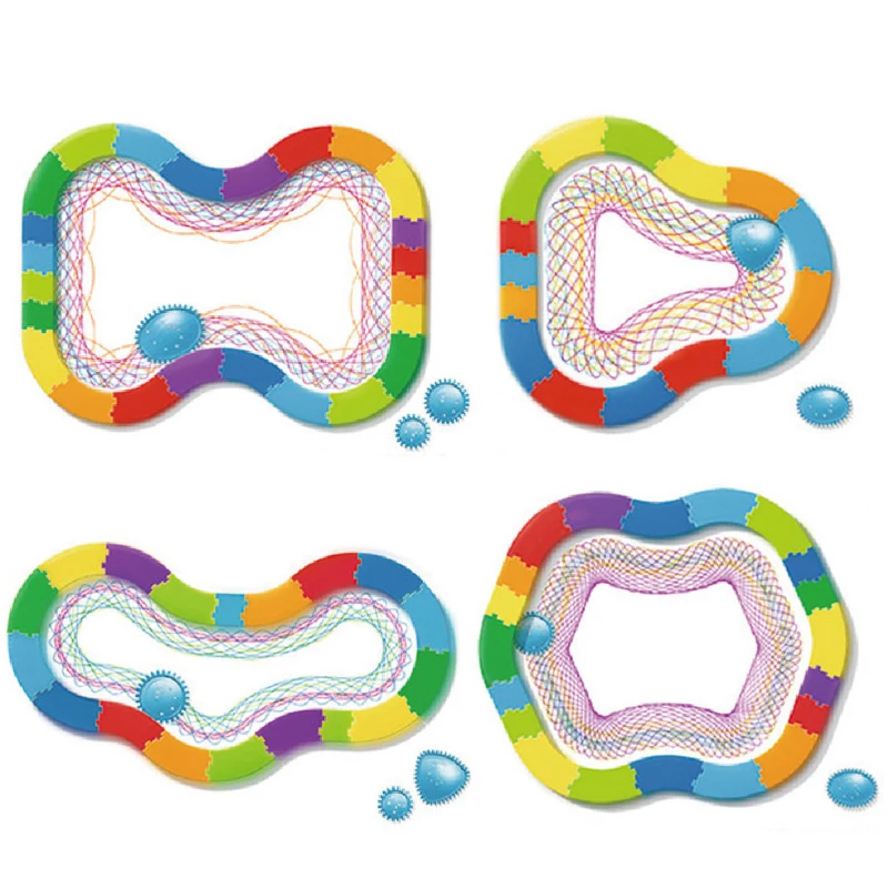 SZ пар 31 33 шт spirographer набор игрушек для рисования Блокировка Шестерня колеса